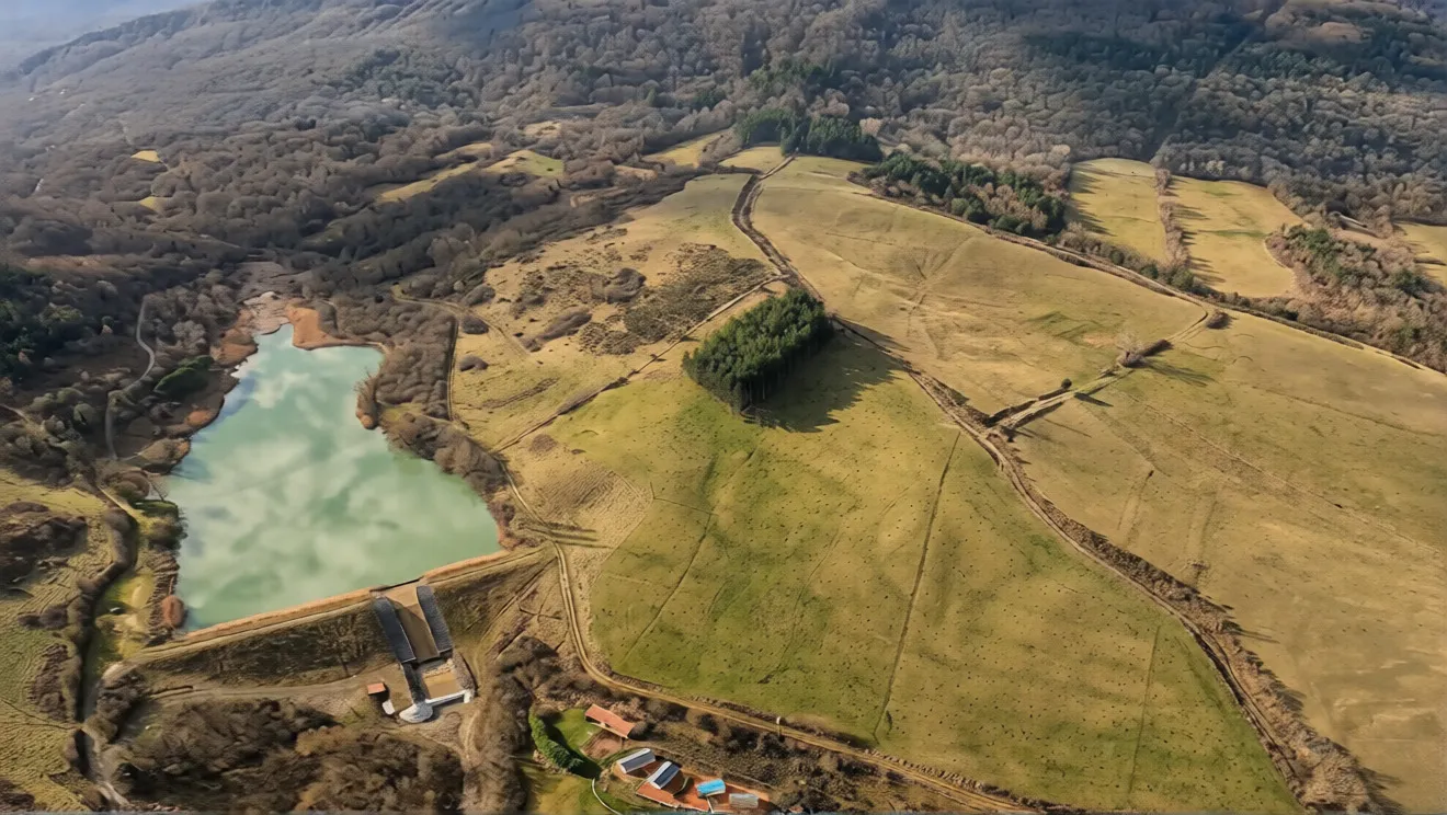 Lac de la Vène avec le Pic de Bugarach