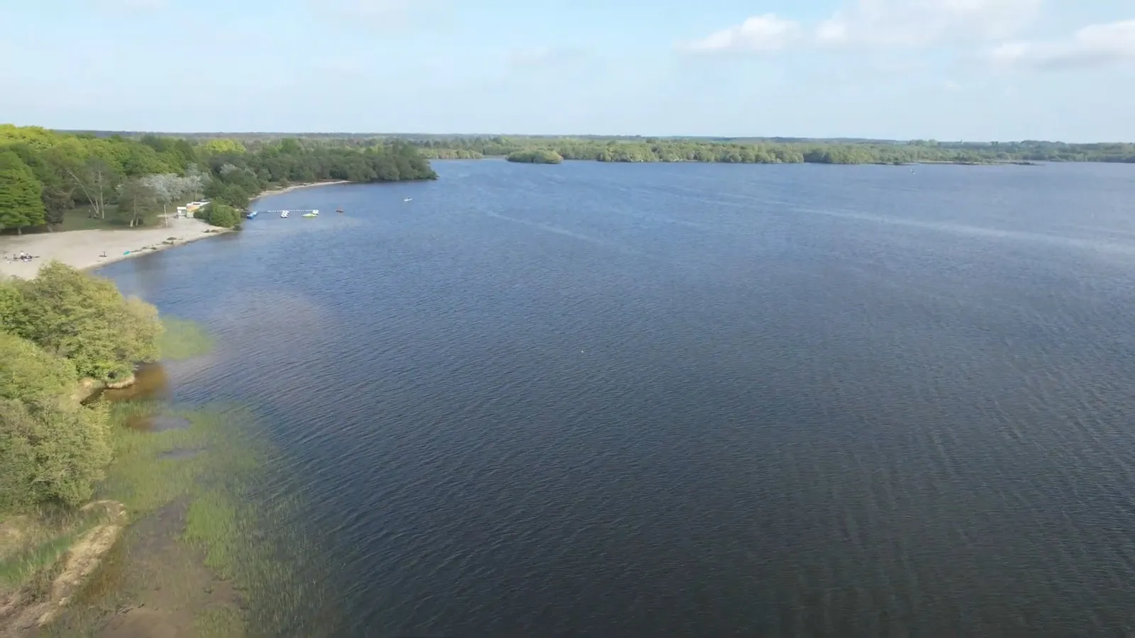 Vue aérienne du Lac de Léon