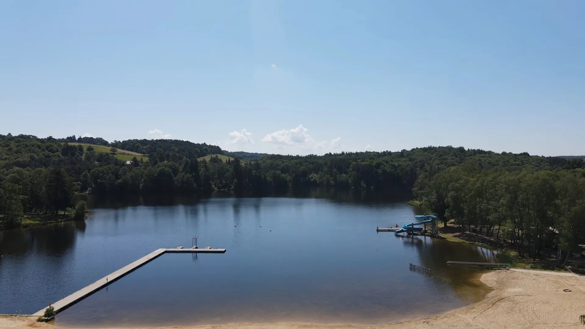 Lac de Miel plage et baignade