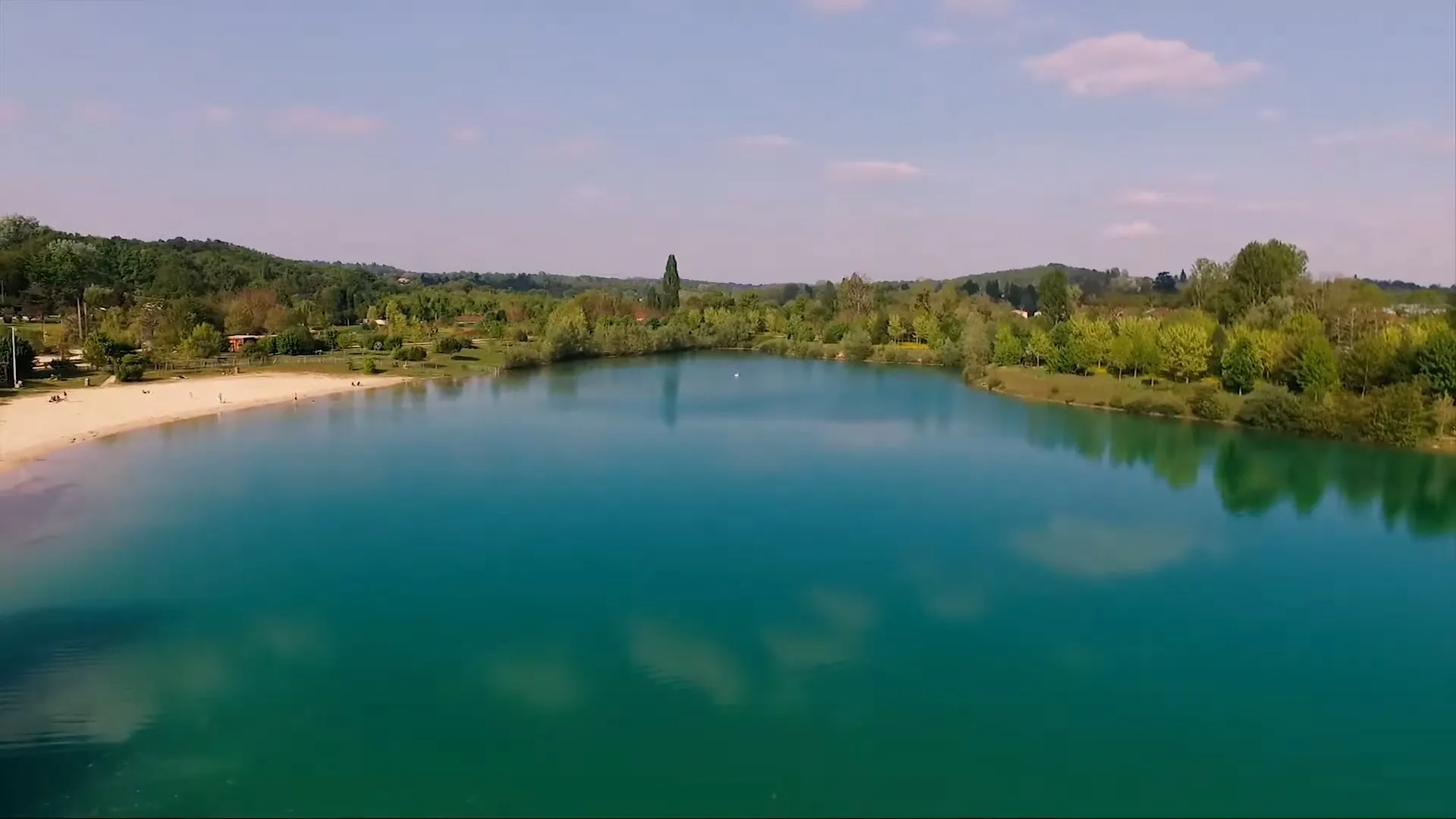 Parc public et lac de Pombonne à Bergerac