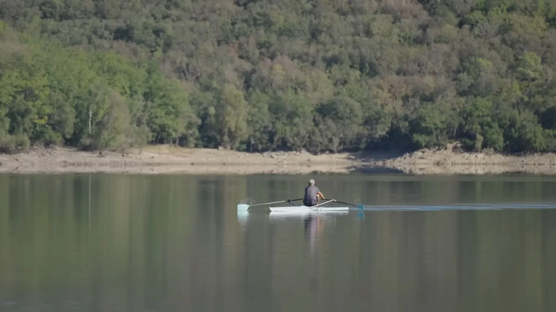 Faire de l'aviron au  lac de Saint-Cassien