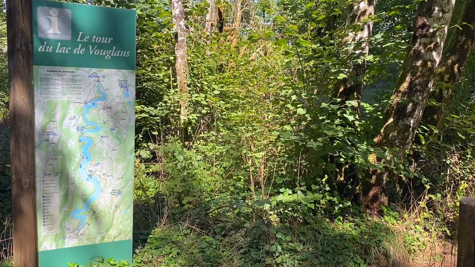 Tour du lac de Vouglans à pied ou à vélo