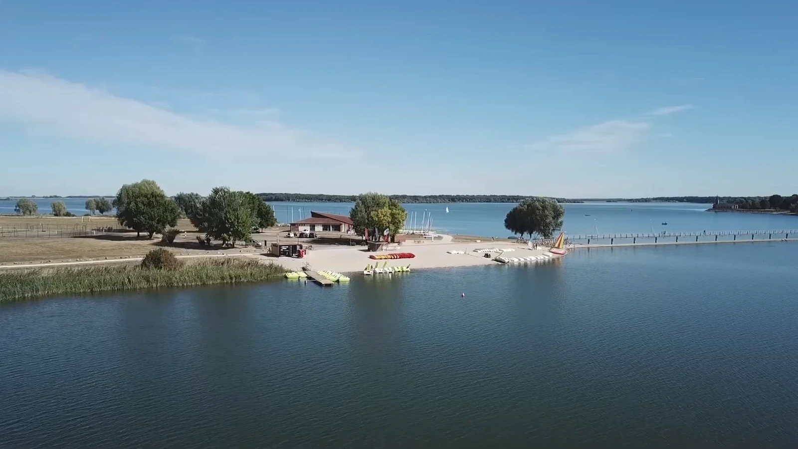Base de voile du lac du Der en Champagne